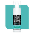 Barkin Meowson pet shampoo bottle on a teal background