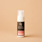 Barkin' Meowson pet product bottle on a beige background