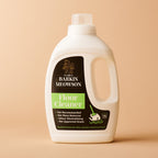 Barkin Megason floor cleaner bottle on a beige background
