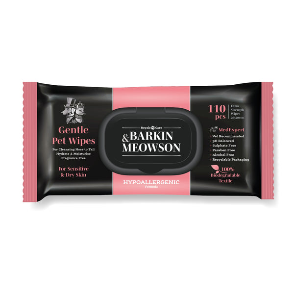 NEW Hypoallergenic Pet Wipes for Sensitive Skin 110pcs