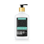 White bottle with gold pump on a white background