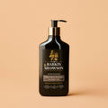 Barkin Meowson shampoo bottle on a beige background