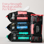 NEW Hypoallergenic Pet Wipes for Sensitive Skin 60pcs