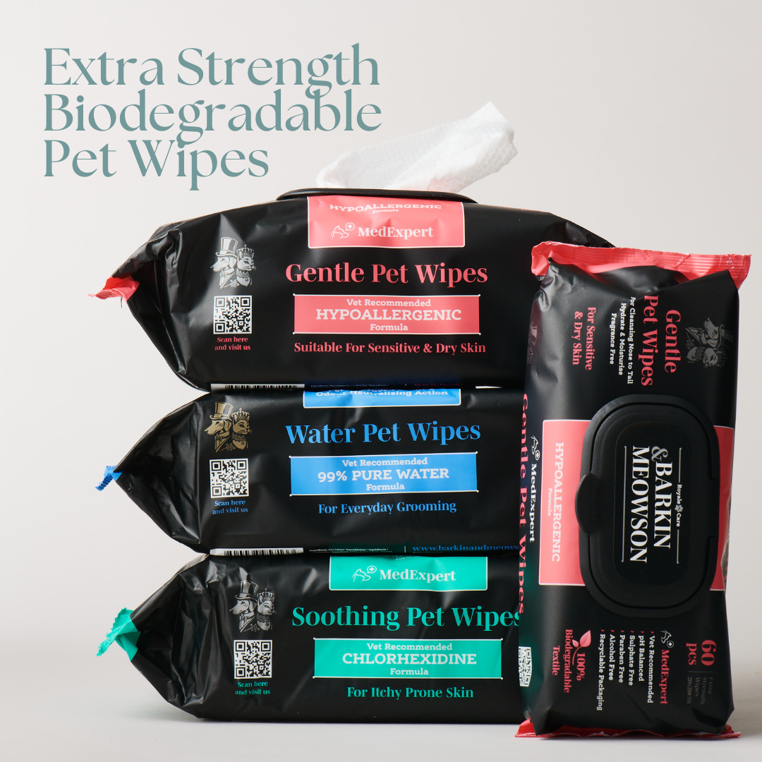 NEW Chlorhexidine Soothing Pet Wipes for Itchy Skin 110pcs
